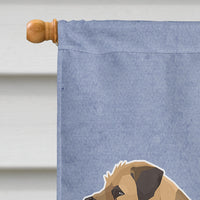 Border Terrier Welcome Flag Canvas House Size CK3582CHF
