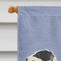 Borzoi Welcome Flag Canvas House Size CK3583CHF