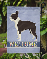 Boston Terrier Welcome Flag Garden Size CK3584GF