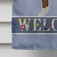 Boxer Welcome Flag Canvas House Size CK3585CHF