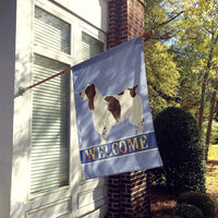 English Springer Spaniel Welcome Flag Canvas House Size CK3596CHF