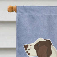 English Springer Spaniel Welcome Flag Canvas House Size CK3596CHF