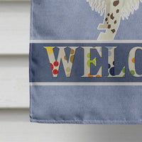 English Springer Spaniel Welcome Flag Canvas House Size CK3596CHF