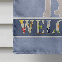 Boston Terrier Welcome Flag Canvas House Size CK3685CHF