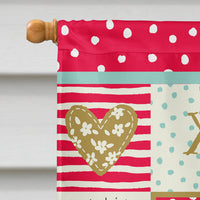 Cotentin Donkey Love Flag Canvas House Size CK5276CHF