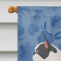 Boston Terrier Welcome Flag Canvas House Size CK5972CHF