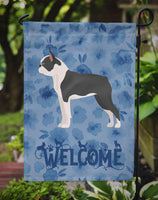 Boston Terrier Welcome Flag Garden Size CK5972GF