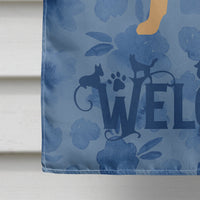Border Terrier Welcome Flag Canvas House Size CK6116CHF