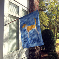 American Foxhound Welcome Flag Canvas House Size CK6125CHF