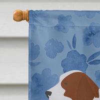 Welsh Springer Spaniel Welcome Flag Canvas House Size CK6127CHF