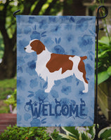 Welsh Springer Spaniel Welcome Flag Garden Size CK6127GF