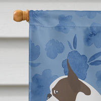 Boston Terrier Welcome Flag Canvas House Size CK6171CHF