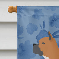 Boxer Welcome Flag Canvas House Size CK6180CHF