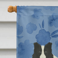 Border Collie Welcome Flag Canvas House Size CK6226CHF