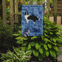 Border Collie Welcome Flag Garden Size CK6226GF