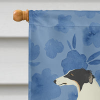 Borzoi Welcome Flag Canvas House Size CK6228CHF