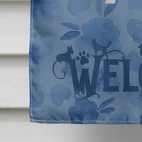 Borzoi Welcome Flag Canvas House Size CK6228CHF