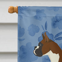 Boxer Welcome Flag Canvas House Size CK6230CHF