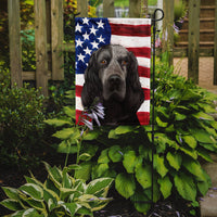 Blue Picardy Spaniel American Flag Flag Garden Size CK6443GF