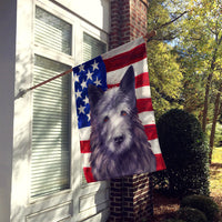 Bouvier des Ardennes American Flag Flag Canvas House Size CK6452CHF