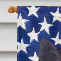 Bouvier des Ardennes American Flag Flag Canvas House Size CK6452CHF