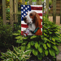 Welsh Springer Spaniel American Flag Flag Garden Size CK6753GF