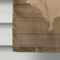 Charolais Cow Welcome Flag Canvas House Size CK6770CHF