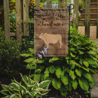 Charolais Cow Welcome Flag Garden Size CK6770GF