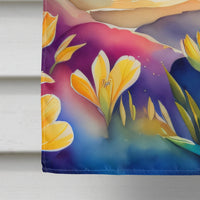 Freesia in Color House Flag