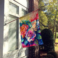 Gardenias in Color House Flag