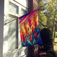 Gladiolus in Color House Flag