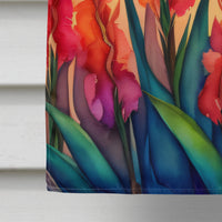 Gladiolus in Color House Flag