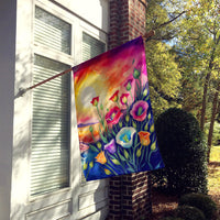 Lisianthus in Color House Flag