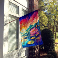 Lotus in Color House Flag