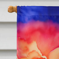 Lotus in Color House Flag
