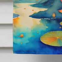 Lotus in Color House Flag