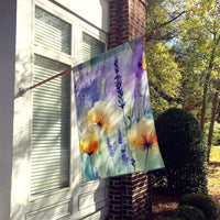 Lavender in Watercolor House Flag