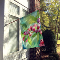 Connecticut Mountain Laurels in Watercolor House Flag