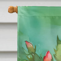 Georgia Cherokee Rose in Watercolor House Flag