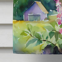 Idaho Syringa in Watercolor House Flag