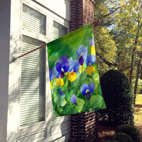 Illinois Violet in Watercolor House Flag
