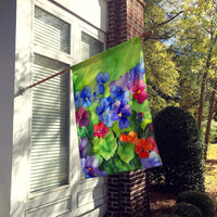 Illinois Violet in Watercolor House Flag