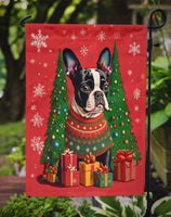 Boston Terrier Holiday Christmas Garden Flag