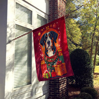 Entlebucher Mountain Dog Holiday Christmas House Flag