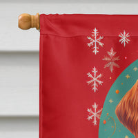 Irish Setter Holiday Christmas House Flag