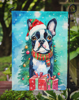 Boston Terrier Christmas Garden Flag