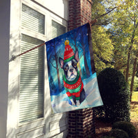 Boston Terrier Christmas House Flag