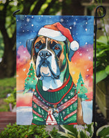 Boxer Christmas Garden Flag