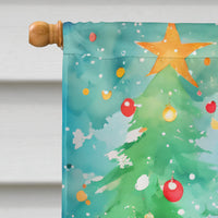 French Bulldog Christmas House Flag