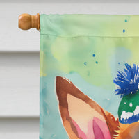 German Shepherd Christmas House Flag